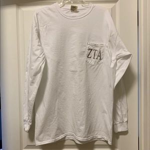 ZTA Comfort Colors Sorority T-shirt Size L